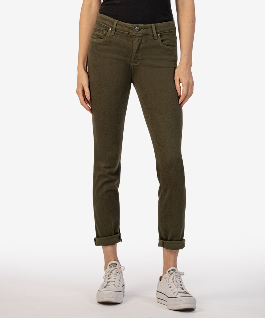 Denim Kut from the Kloth | Catherine Mid Rise Boyfriend, Exclusive Pine