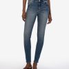 Denim Kut from the Kloth | Mia High Rise Slim Fit Skinny Defy W/Dk Stone Base Wash