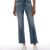 Denim Kut from the Kloth | Kelsey High Rise Fab Ab Ankle Flare Reassuring W/Medium Base Wash